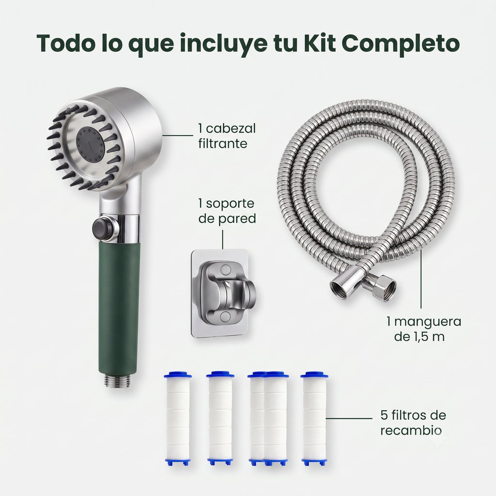 Cabezal de Ducha Filtrante Nidyva