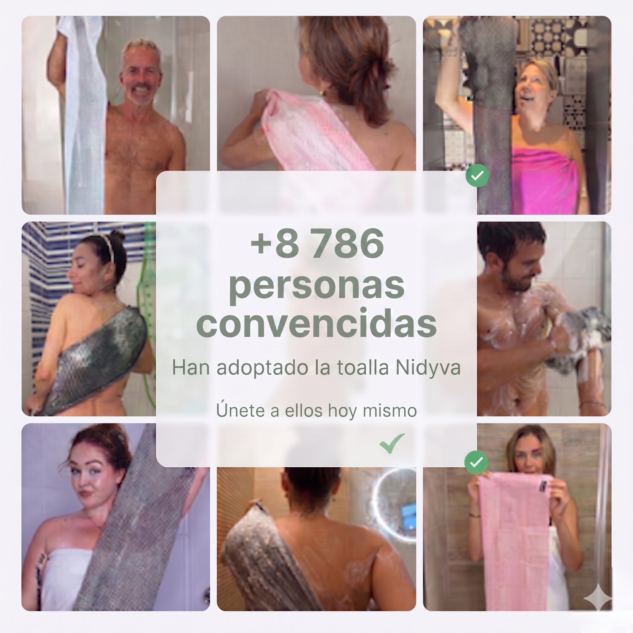 Toalla de ducha exfoliante antibacteriana Nidyva