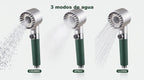 3 modos de agua: chorro, spray y lluvia
