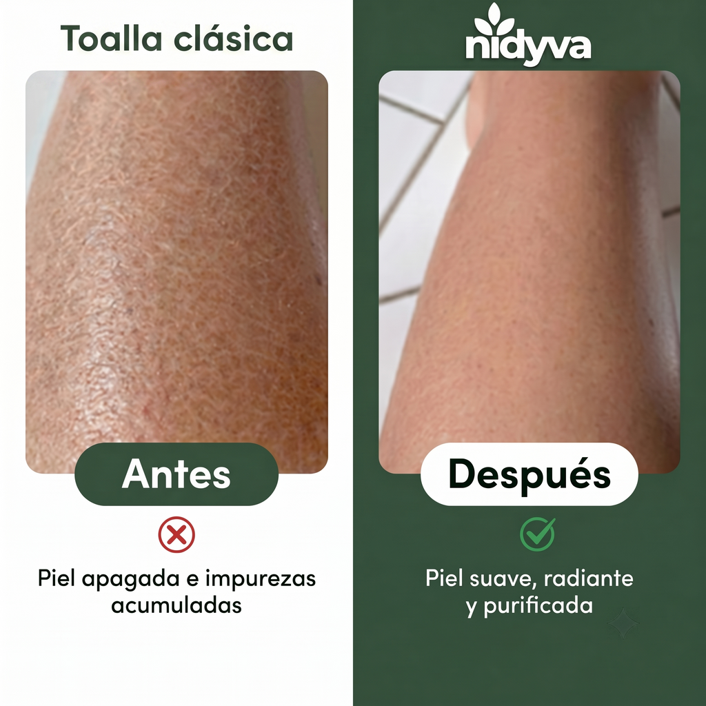 Toalla de ducha exfoliante antibacteriana Nidyva