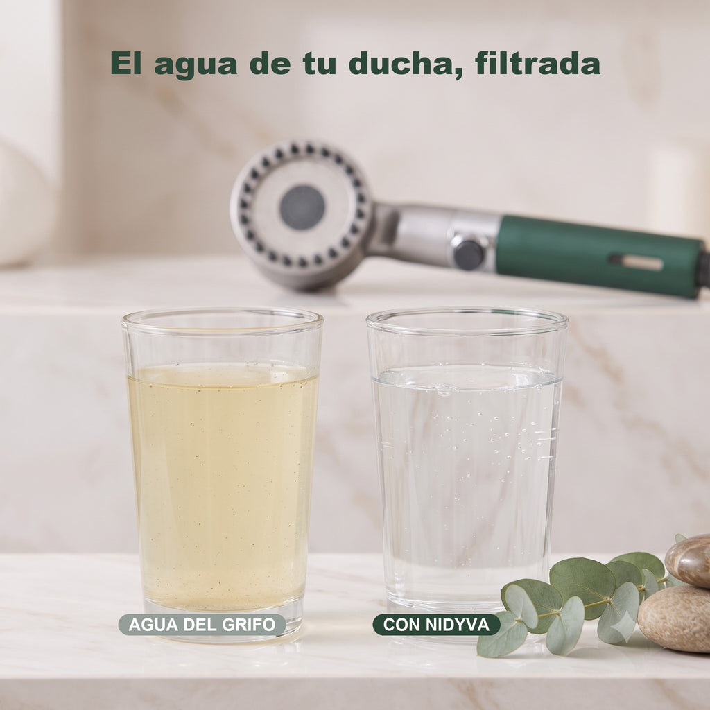 Agua del grifo vs agua filtrada con Nidyva